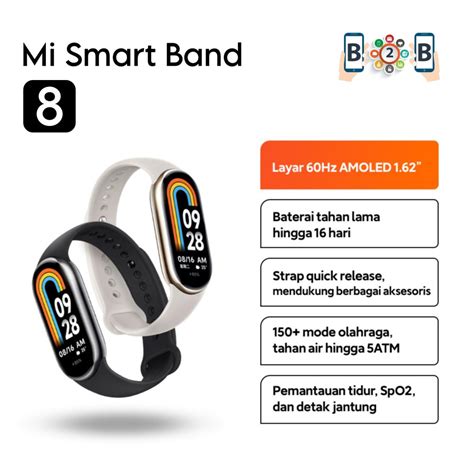 Jual Garansi Resmi Xiaomi Mi Band Hz Amoled Display Smartband