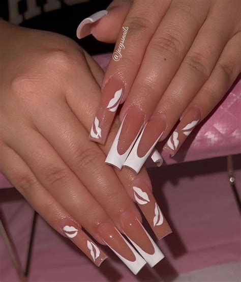 Besitos Press On Nails Luxury Nails French Nails White Nails Vday Nails