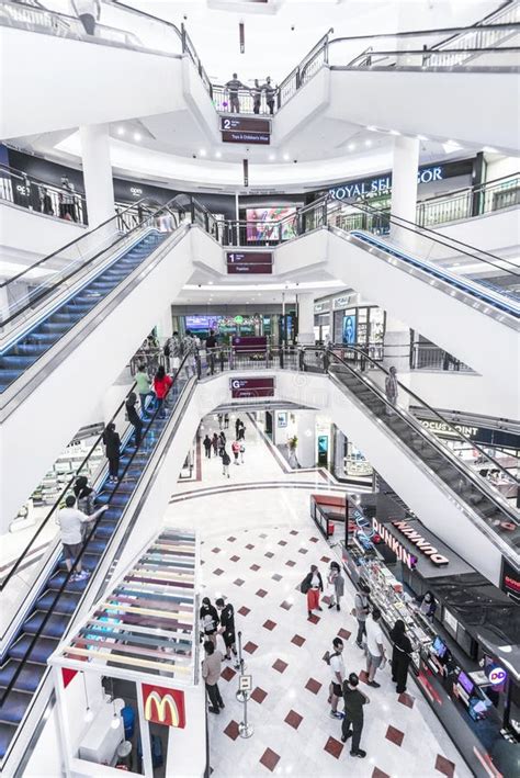 Interior Of Suria Klcc Shopping Mall Beneath The Iconic Petronas Twin