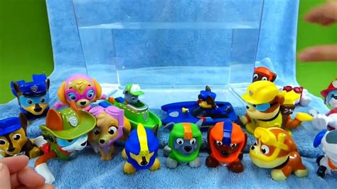 Lots Of Paw Patrol Bath Time Toys Sea Patrol Water Squirters Boats