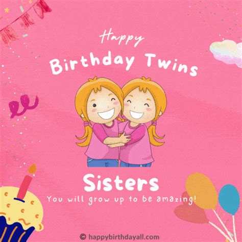 Happy Birthday Twins S Free Download Happy Birthday Twin Sister