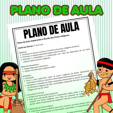 Plano De Aula Sobre Os Povos Indígenas Educação Infantil - Folder Informativo Povos Indígenas + Plano de aula – Prof Decorativa – Loja