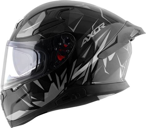 Axor Apex Solid Isi Ece Dot Certified Glossy Black Full Face Dual Visor