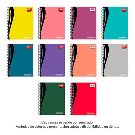 Cuaderno Profesional Scribe Elemental Hojas De Raya Varios Colores