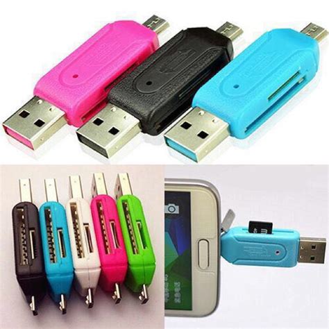 jual otg card reader    otg android micro usb card reader micro sd