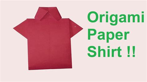 How To Make A Beautiful Origami Paper Shirt Easily Amazing Origami