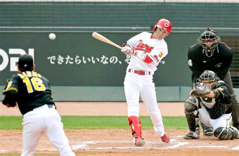 龍馬、意地のマルチ フォーム微調整「粘れてヒットになった」広島カープ野球デイリースポーツ Online