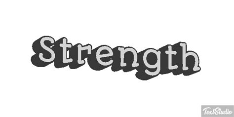 Strength Word Animated  Logo Designs