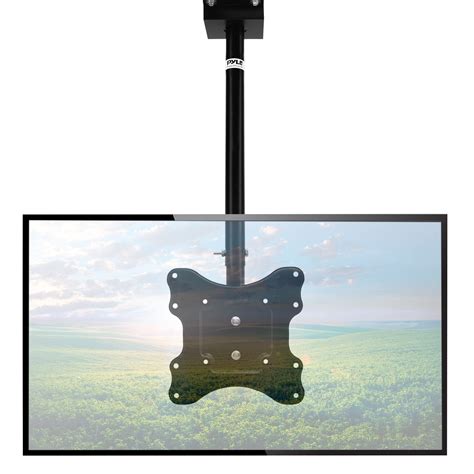 Pyle Adjustable Height Tv Ceiling Mount Swivel And