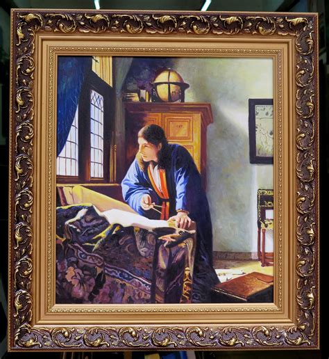 Johannes Vermeer The Geographer 1668 1669 High Quality Oil Etsy