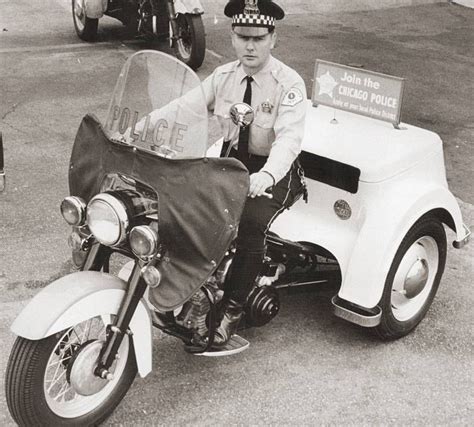 Photo Chicago Police Three Wheeler Motorcycle Arrival Of