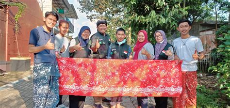 Batik Cap Ciprat Motif Gunung Semeru Karya Difabel Linksos