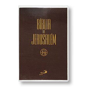 BÍBLIA DE JERUSALÉM CATÓLICA CAPA DURA COR MARROM ÚNICA Editora