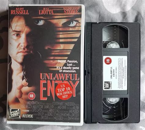 Unlawful Entry Vhs Big Box Kurt Russell Ray Liotta Madeleine