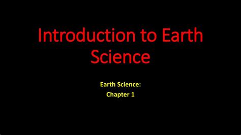 Introduction To Earth Science Ppt Download