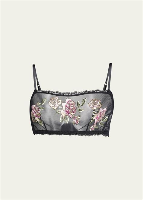 Lise Charmel Floral Embroidered Tulle Bralette Bergdorf Goodman