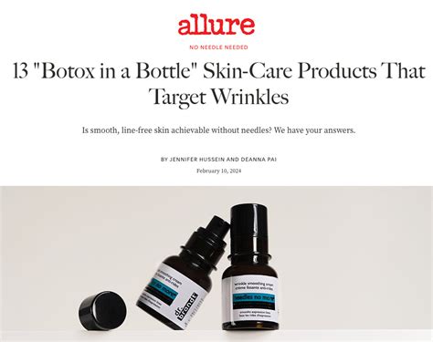 13 Botox In A Bottle Skin Care Products That Target Wrinkles Dr Brandt Skincare