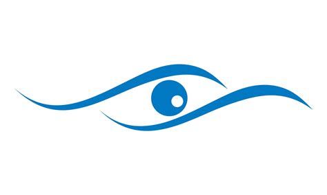 Logotipo de ojo para la ilustración de vector de clínica oftalmología