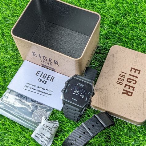 JAM TANGAN EIGER PROVO BLACK Fesyen Pria Jam Tangan Di Carousell