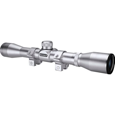 4x32mm Plinker 22 3030 Silver Rifle Scope With Rings Ac10040 Barska