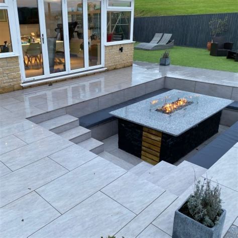 Grigio Grey Porcelain Paving 900x450 Paving Stones Direct