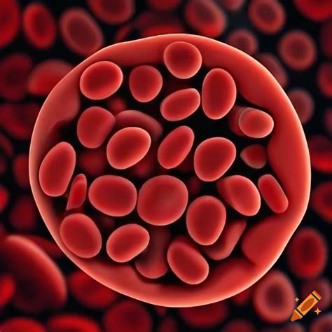 microscopic view  red blood cells