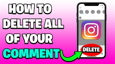 How To Delete All Your Instagram Comments At Once Easy Youtube