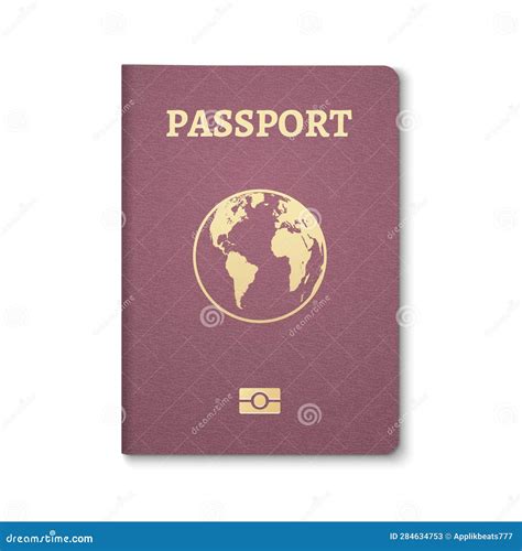 Passport Document Id International Pass For Tourism Travel Stock