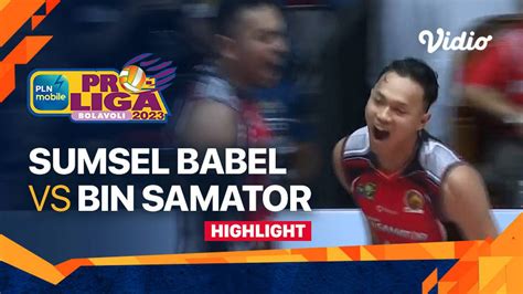 Highlights Palembang Bank Sumsel Babel Vs Surabaya BIN Samator PLN