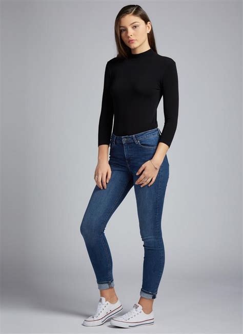 Bamboo 3 4 Sleeve Mock Neck Top Buy Cest Moi Canada