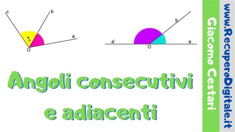 Angoli Consecutivi E Adiacenti Youtube