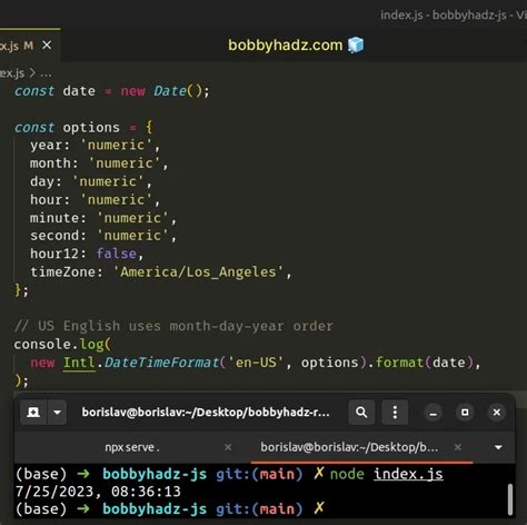 Convert A Date To Another Time Zone Using Javascript Bobbyhadz