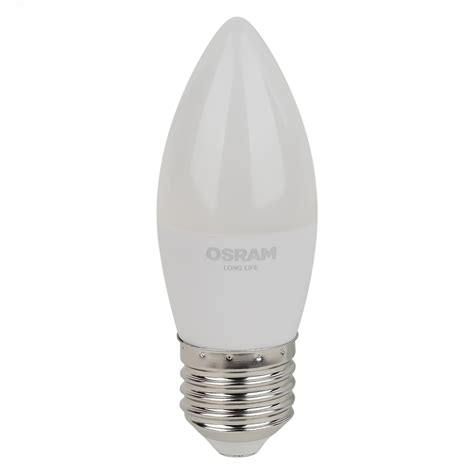 Лампа светодиодная LED 7Вт Е27 2700К 600Лм свеча 220В (замена 60Вт ...