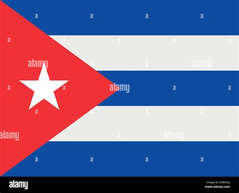 Vector flat colored Cuba flag Stock Vector Image & Art - Alamy