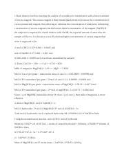 Pre Lab Antacid Docx 1 Back Titration Involves Reacting The Analyte