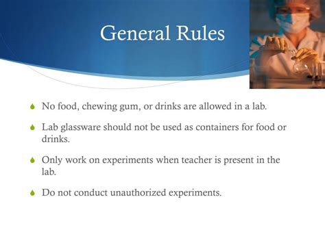 Ppt Lab Safety Rules Powerpoint Presentation Free Download Id 6267462