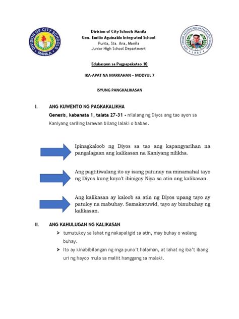 ISYUNG-PANGKALIKASAN-MODULE_QUARTER-4 | PDF