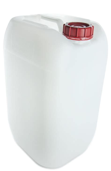 Plastic Jerry Can Hdpe Matt Un Litre With Cosure Mm Red Top