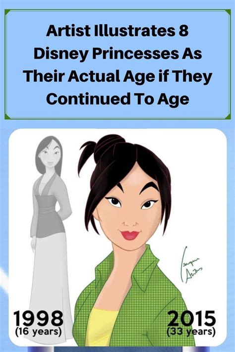 Artist Illustrates 8 Disney Princesses As Their Actual Age If They Continued To Age Artofit