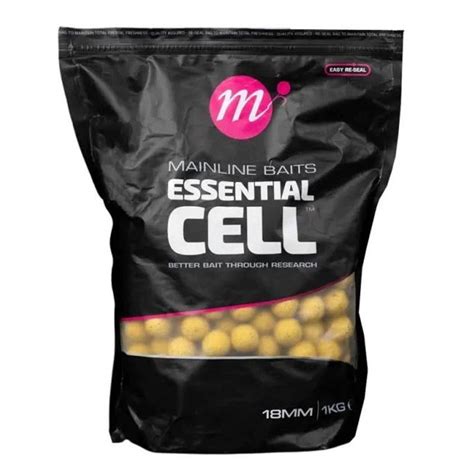 Mainline Baits Shelf Life Boilies Essential Cell 1 Kg 15 Mm Carpstar