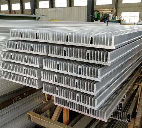 Customized Big Size Flat 6063 T5 Aluminium Heat Sink Profiles With Clear Anodized