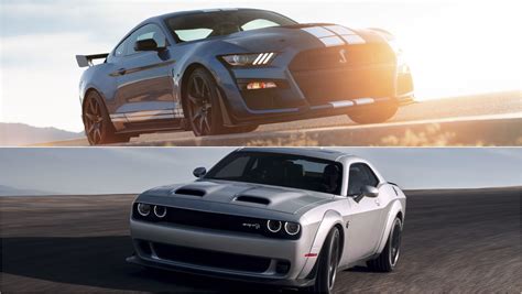 2020 Ford Mustang Shelby Gt500 Vs 2019 Dodge Challenger Srt Redeye