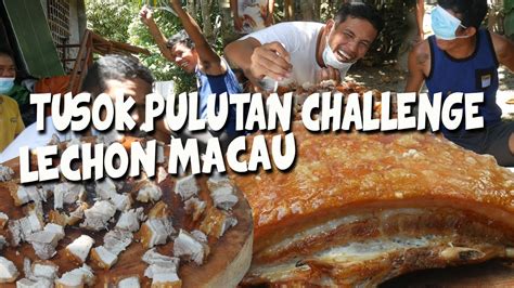 Lechon Macau Tusok Pulutan Challenge Youtube