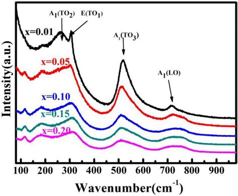 Room Temperature Raman Spectra Of X Btxbnt X