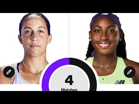 Coco Gauff Vs Madison Keys Iga Swiatek Vs Sara Tormo WTA