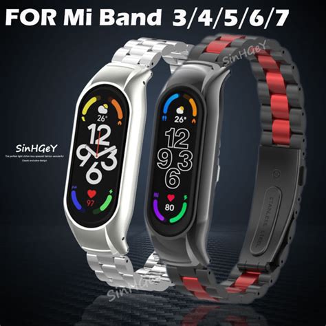 Sinhgey Metal Straps For Xiaomi Mi Band Mi Band Mi Band Mi