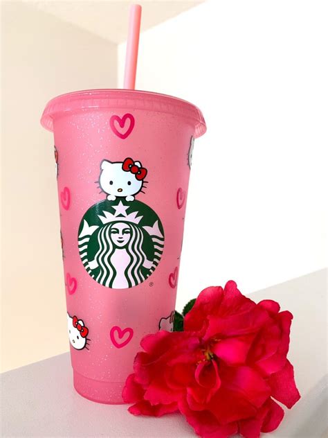 Hello Kitty Customizable Tumbler Custom Made Tumbler 24oz Etsy