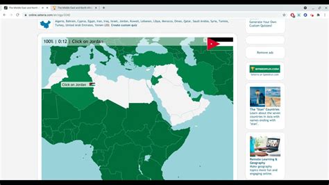 Seterra The Middle East And North Africa Countries 0 17 Former WR