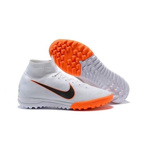 Nike Mercurial Superfly Vi Elite Tf Football Boot White Orange Black