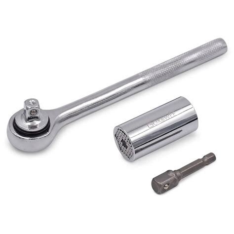 3pcs Universal Adjustable Torque Ratchet Socket Wrench Set Hand Tools